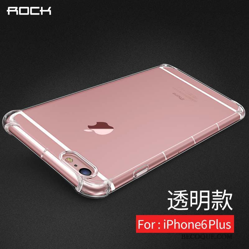 iPhone 6/6s Plus Coque Fluide Doux Transparent Silicone Tout Compris Incassable Tendance