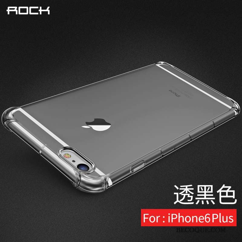 iPhone 6/6s Plus Coque Fluide Doux Transparent Silicone Tout Compris Incassable Tendance