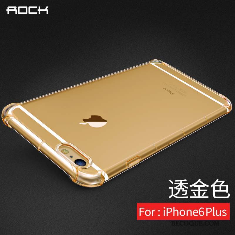 iPhone 6/6s Plus Coque Fluide Doux Transparent Silicone Tout Compris Incassable Tendance