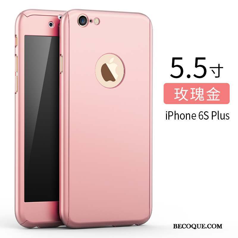 iPhone 6/6s Plus Coque Incassable Délavé En Daim Rose Kaki Tout Compris Téléphone Portable