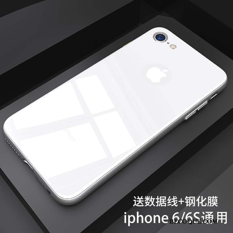 iPhone 6/6s Plus Coque Tendance Fluide Doux Étui Noir Tout Compris Silicone