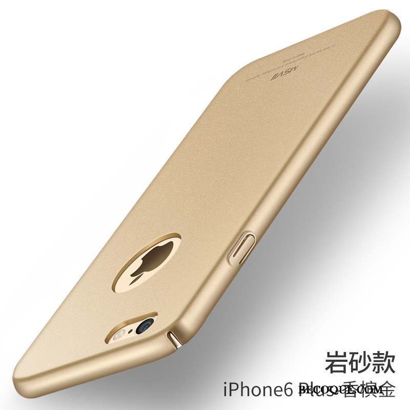 iPhone 6/6s Plus Coque Très Mince Étui Incassable Or Délavé En Daim Personnalité