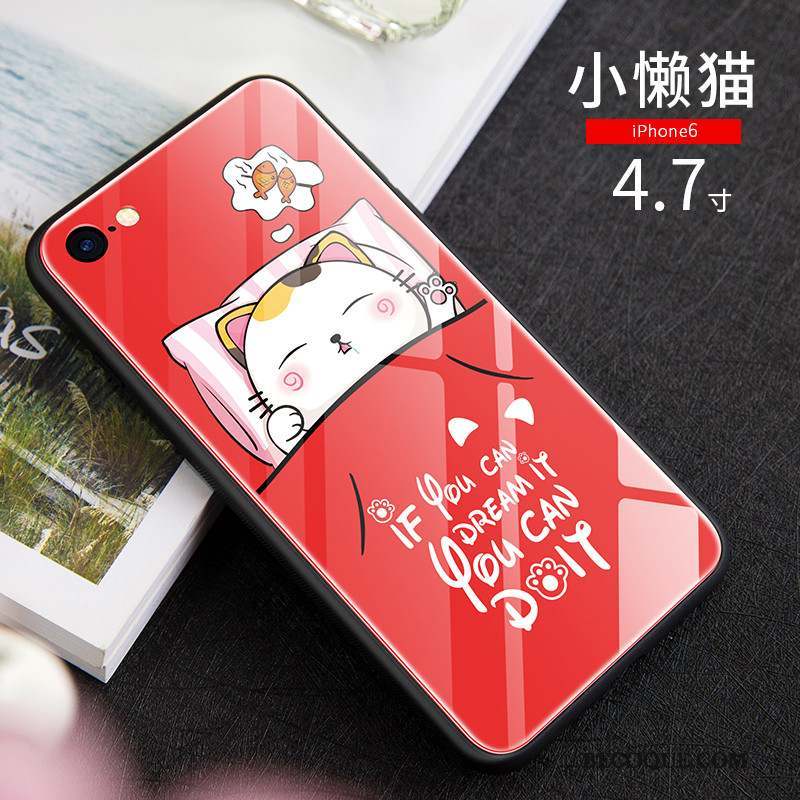 iPhone 6/6s Plus Coque Verre Nouveau Dessin Animé Incassable Tout Compris Bleu