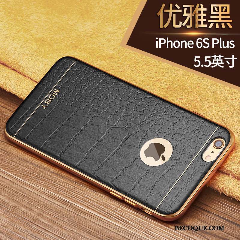 iPhone 6/6s Plus Coque Étui Marron Protection Silicone Business Personnalité