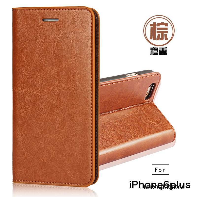 iPhone 6/6s Plus Coque Étui Étui En Cuir Protection Portefeuille Clamshell Incassable