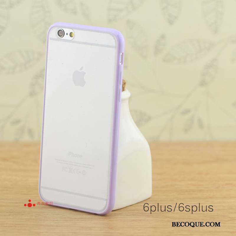 iPhone 6/6s Plus Difficile Silicone Petit Coque Violet Frais