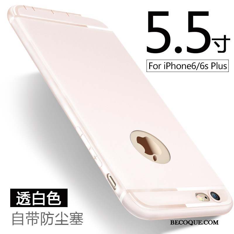 iPhone 6/6s Plus Fluide Doux Téléphone Portable Protection Tout Compris Coque De Téléphone Délavé En Daim