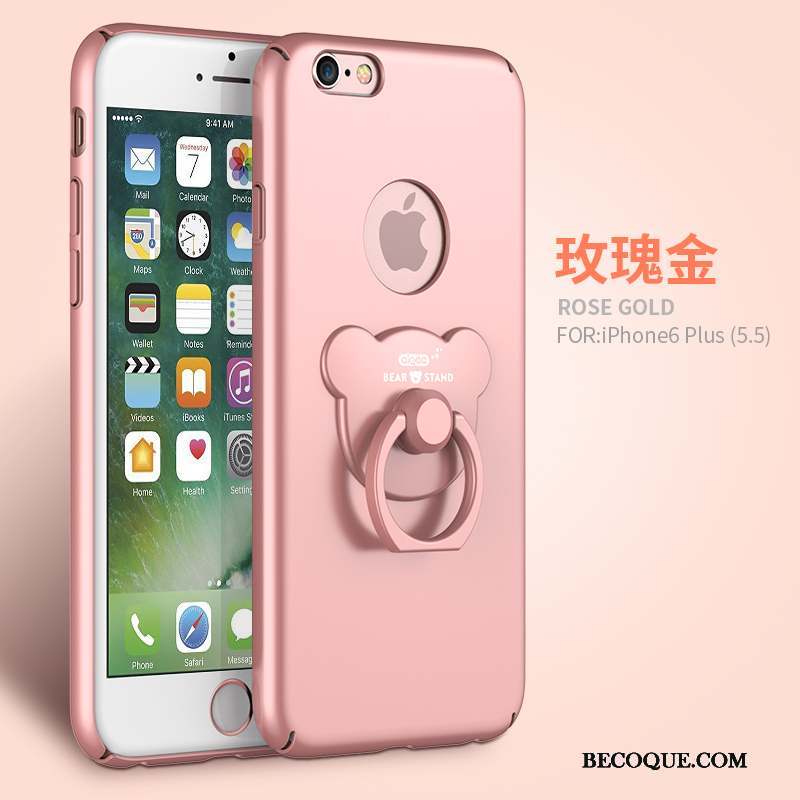 iPhone 6/6s Plus Incassable Coque De Téléphone Or Support Étui