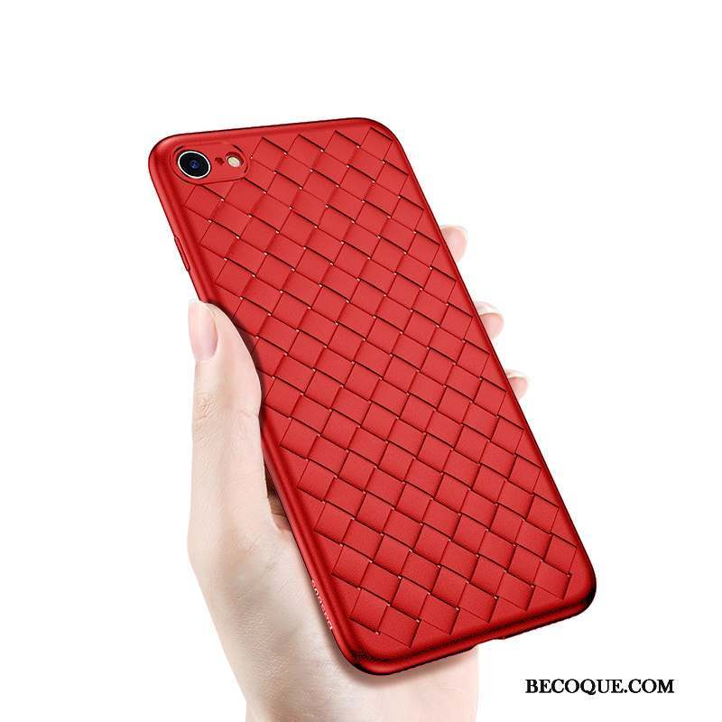 iPhone 6/6s Plus Incassable Coque Noir Tissage De Téléphone Silicone