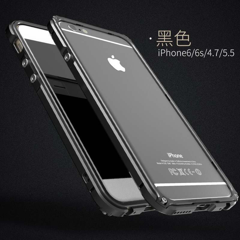 iPhone 6/6s Plus Incassable Métal Coque Transparent Tendance De Téléphone