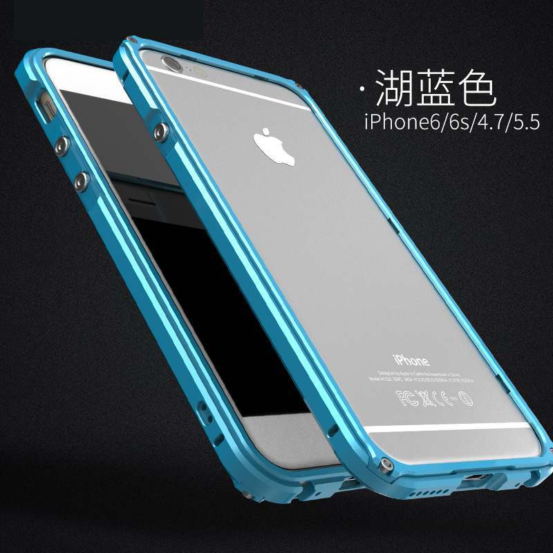 iPhone 6/6s Plus Incassable Métal Coque Transparent Tendance De Téléphone