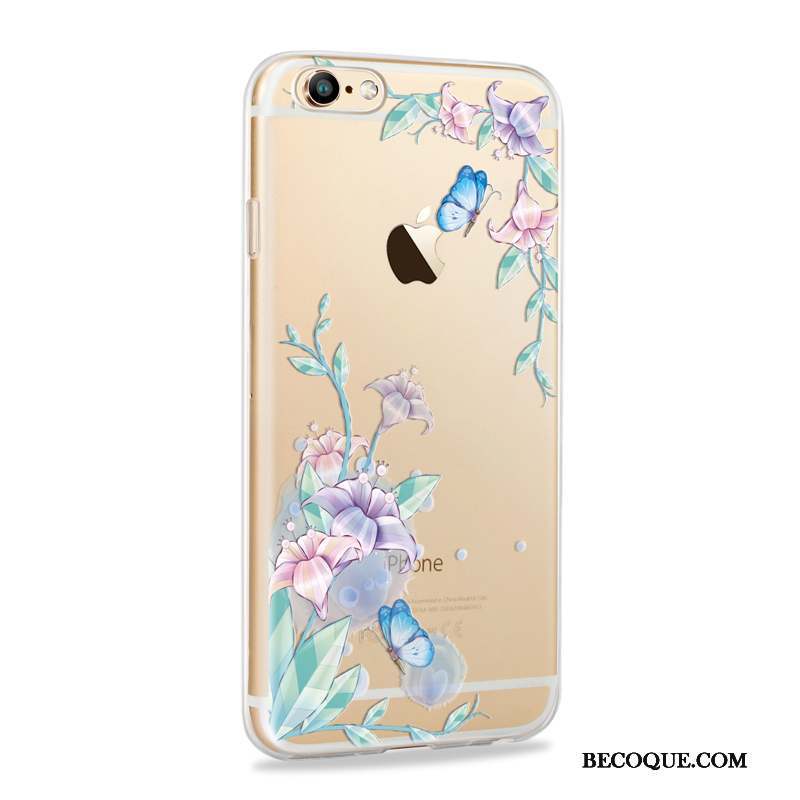 iPhone 6/6s Plus Or Fluide Doux Tout Compris Silicone Incassable Coque De Téléphone