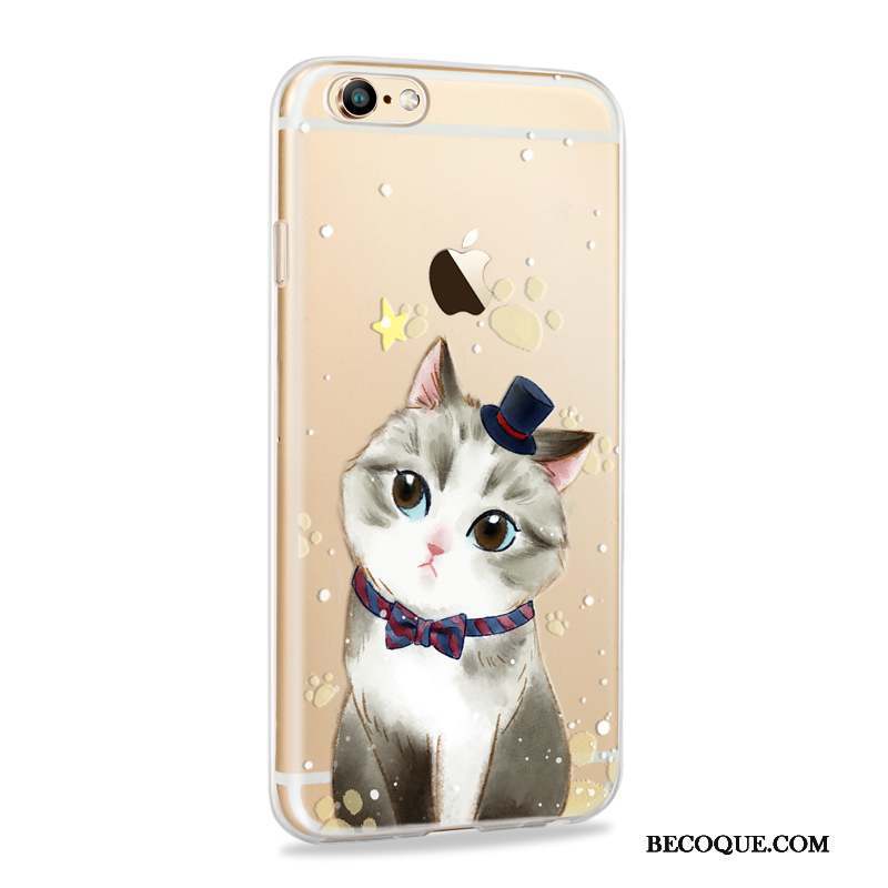 iPhone 6/6s Plus Or Fluide Doux Tout Compris Silicone Incassable Coque De Téléphone