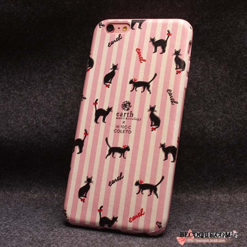 iPhone 6/6s Plus Ornements Suspendus Coque Gaufrage Rose Fluide Doux Créatif