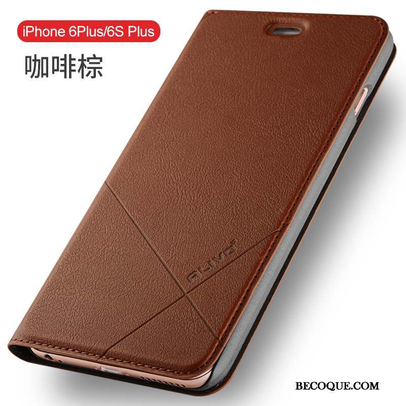 iPhone 6/6s Plus Protection Étui En Cuir Difficile Coque De Téléphone Incassable Clamshell