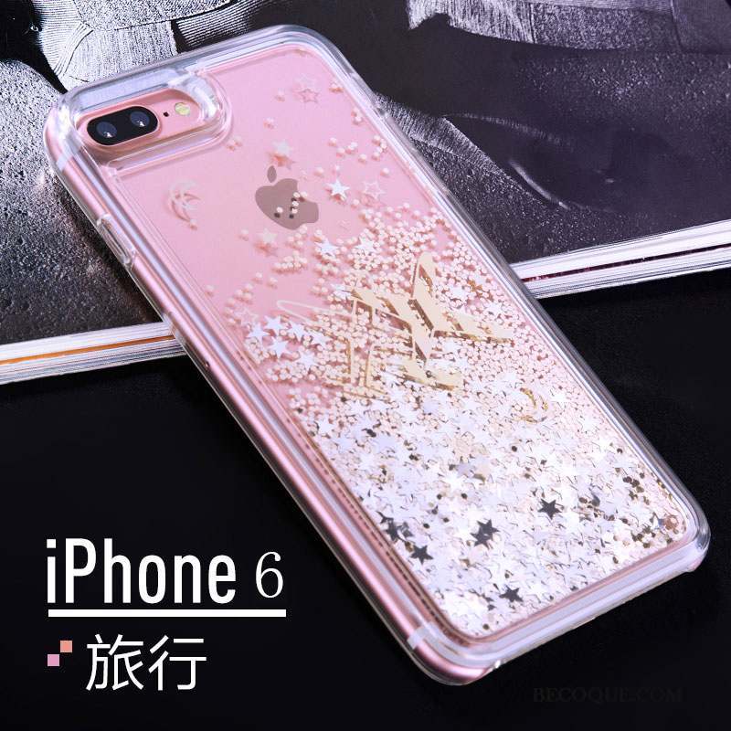 iPhone 6/6s Plus Rose Coque De Téléphone Liquide Étui Nouveau Personnalité