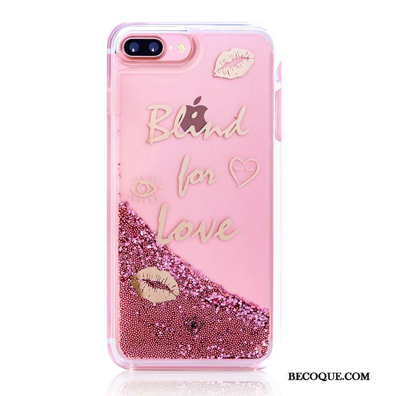 iPhone 6/6s Plus Rose Coque De Téléphone Liquide Étui Nouveau Personnalité