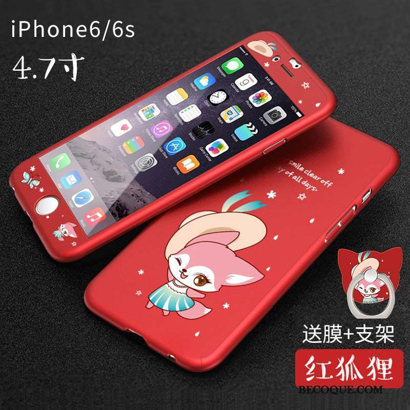 iPhone 6/6s Plus Rouge Incassable Étui Nouveau Coque De Téléphone Dessin Animé