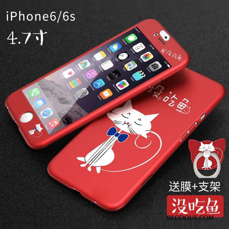 iPhone 6/6s Plus Rouge Incassable Étui Nouveau Coque De Téléphone Dessin Animé