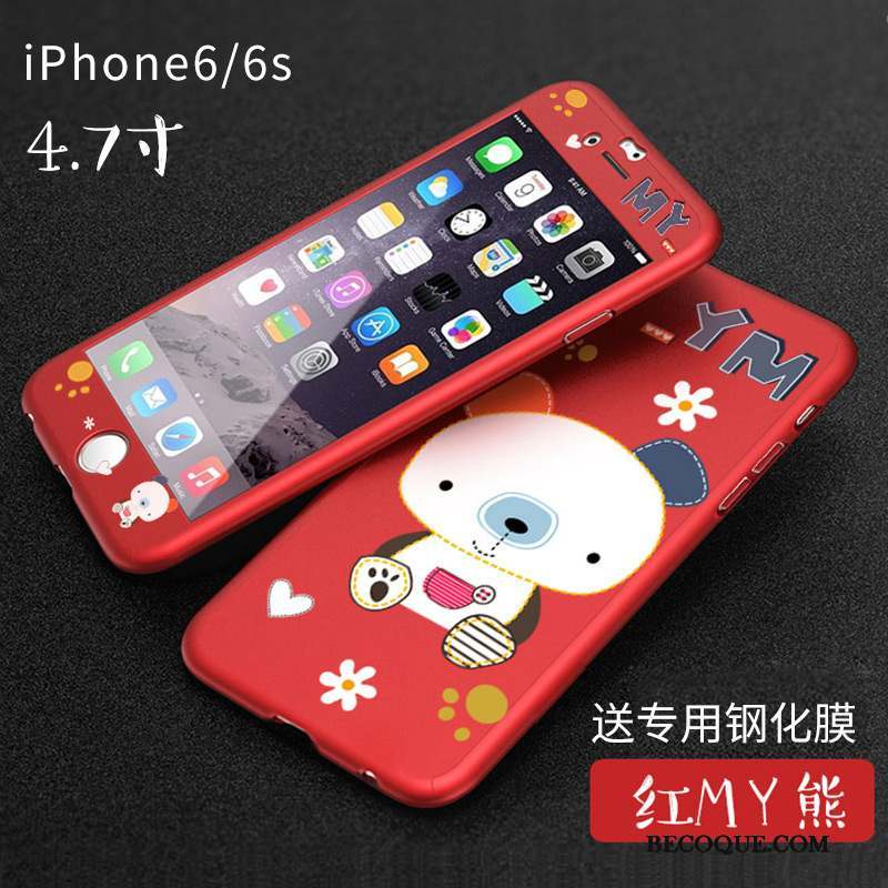 iPhone 6/6s Plus Rouge Incassable Étui Nouveau Coque De Téléphone Dessin Animé