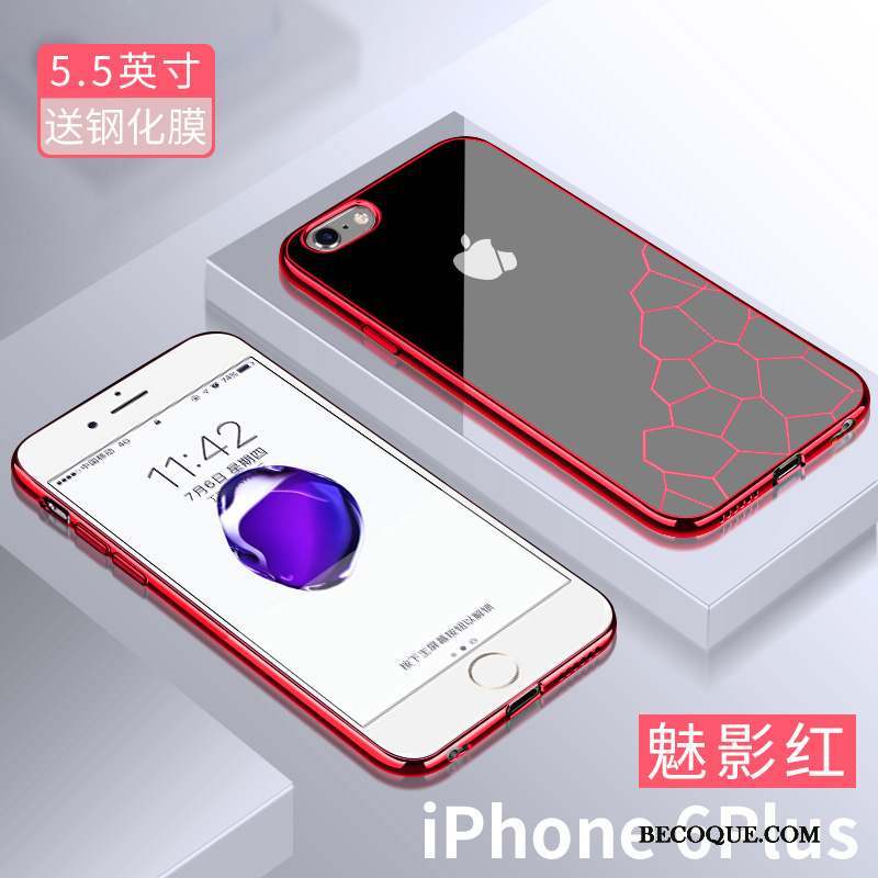 iPhone 6/6s Plus Très Mince Silicone Étui Coque De Téléphone Violet Incassable