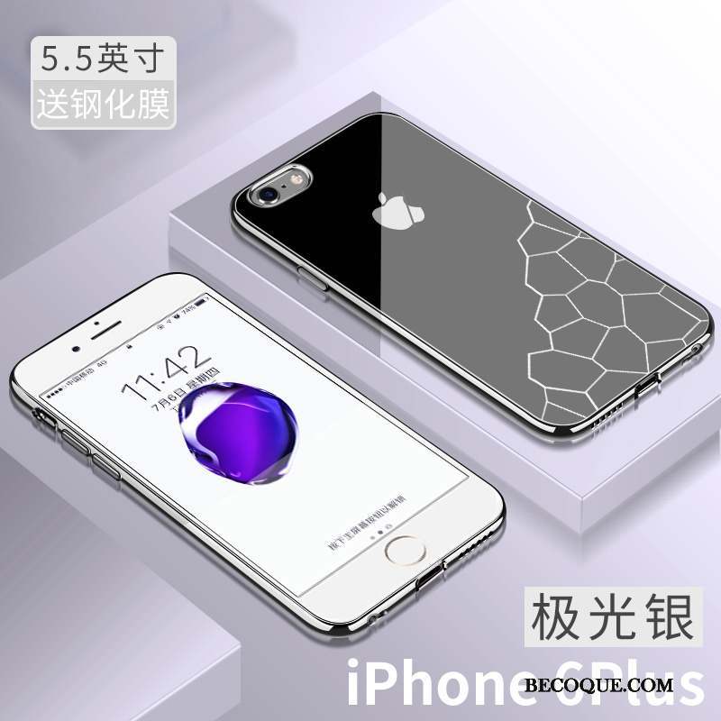 iPhone 6/6s Plus Très Mince Silicone Étui Coque De Téléphone Violet Incassable