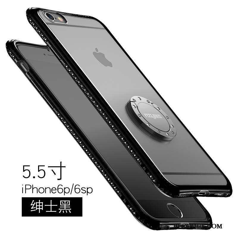iPhone 6/6s Plus Étui Protection Strass Transparent Coque De Téléphone Support