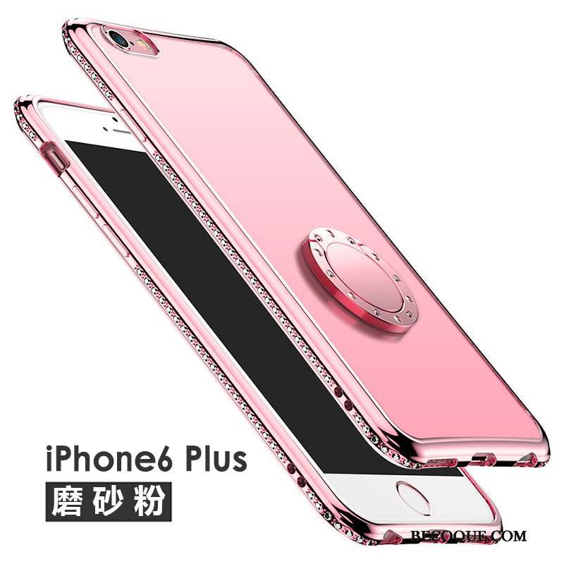 iPhone 6/6s Plus Étui Protection Strass Transparent Coque De Téléphone Support