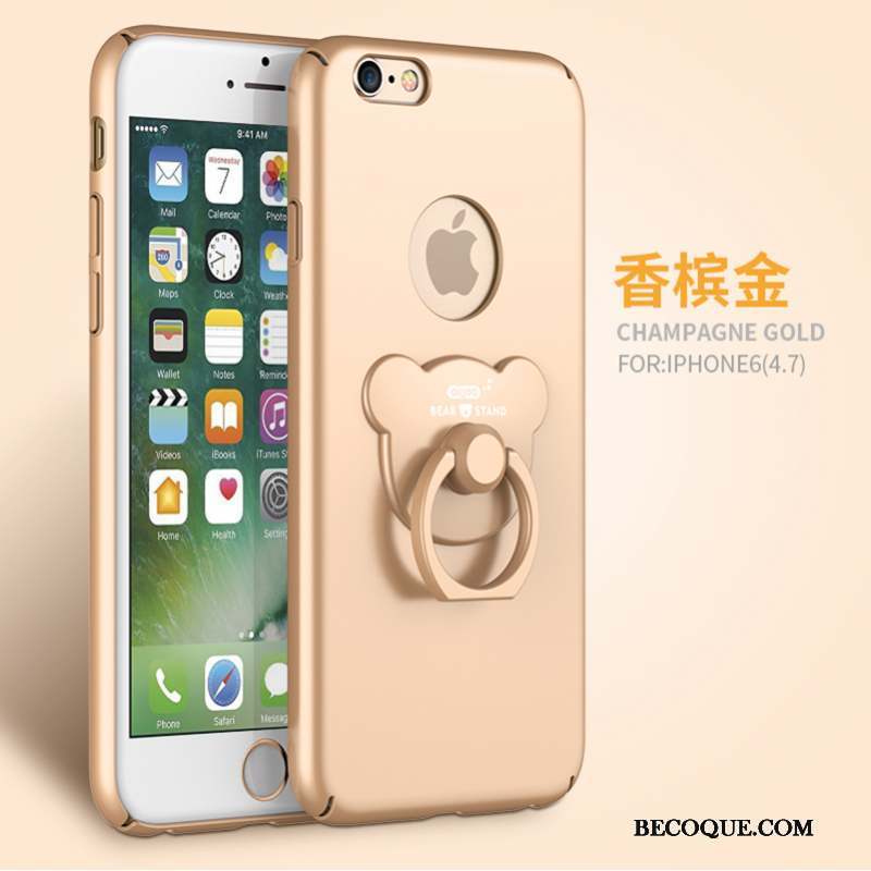 iPhone 6/6s Protection Coque De Téléphone Violet Incassable Délavé En Daim Support
