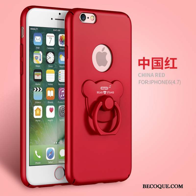 iPhone 6/6s Protection Coque De Téléphone Violet Incassable Délavé En Daim Support