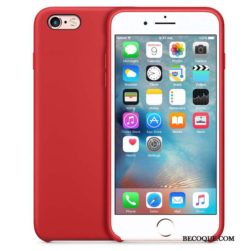 iPhone 6/6s Protection Nouveau Rouge Grand Fluide Doux Coque De Téléphone