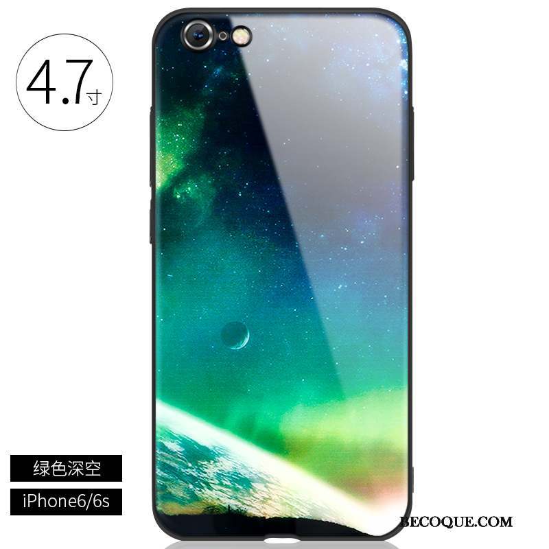 iPhone 6/6s Protection Tout Compris Coque De Téléphone Vert Étui Verre