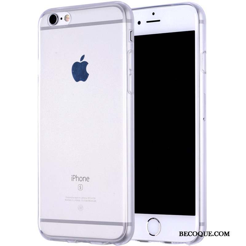 iPhone 6/6s Pu Transparent Coque De Téléphone Tout Compris Bleu Fluide Doux