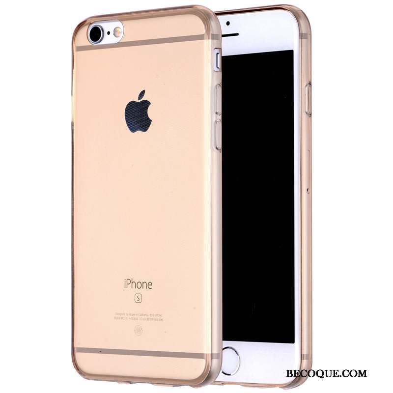 iPhone 6/6s Pu Transparent Coque De Téléphone Tout Compris Bleu Fluide Doux