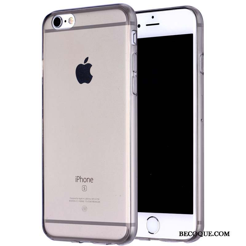 iPhone 6/6s Pu Transparent Coque De Téléphone Tout Compris Bleu Fluide Doux