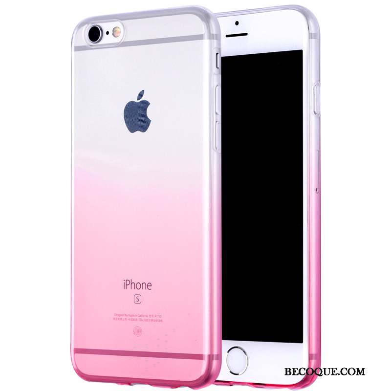 iPhone 6/6s Pu Transparent Coque De Téléphone Tout Compris Bleu Fluide Doux