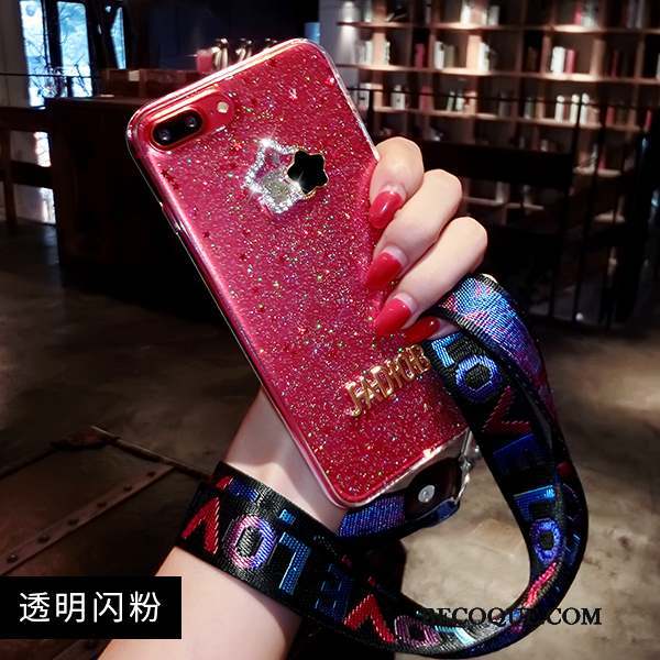 iPhone 6/6s Rose Incassable Ornements Suspendus Marque De Tendance Coque De Téléphone Fluide Doux