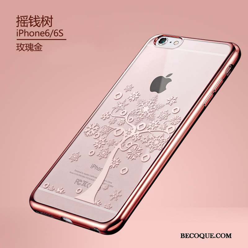 iPhone 6/6s Tendance Fluide Doux Coque Or Protection De Téléphone