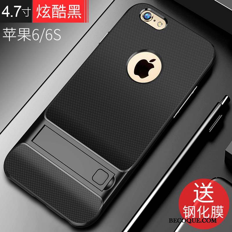 iPhone 6/6s Tendance Étui Coque Noir Tout Compris Incassable