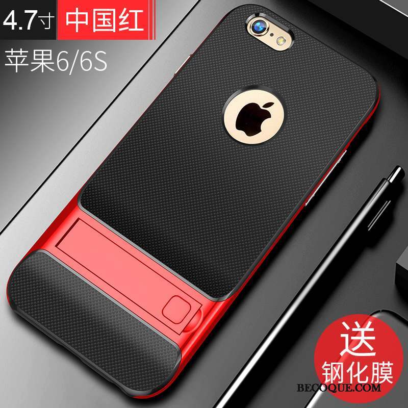 iPhone 6/6s Tendance Étui Coque Noir Tout Compris Incassable