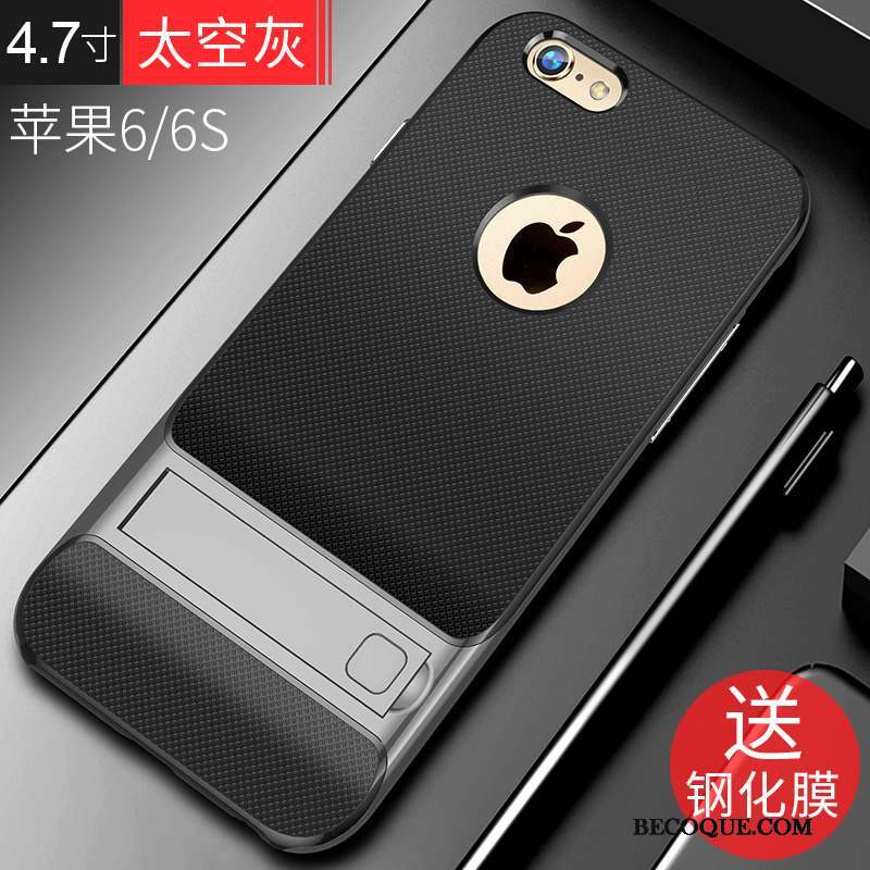 iPhone 6/6s Tendance Étui Coque Noir Tout Compris Incassable