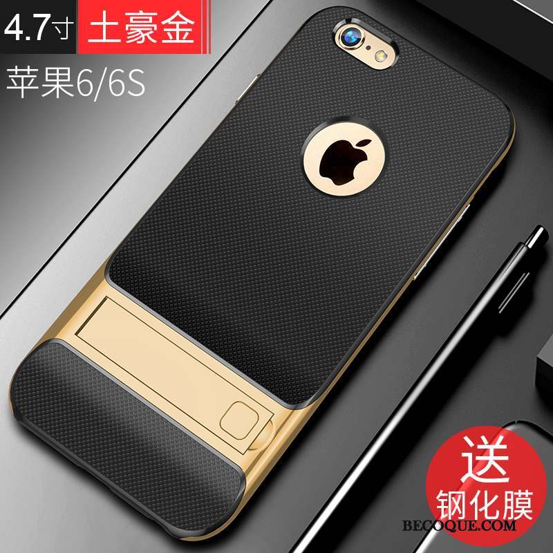 iPhone 6/6s Tendance Étui Coque Noir Tout Compris Incassable