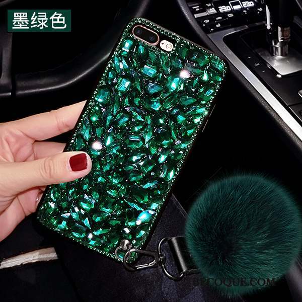 iPhone 6/6s Tout Compris Luxe Ornements Suspendus Coque De Téléphone Étui Vert