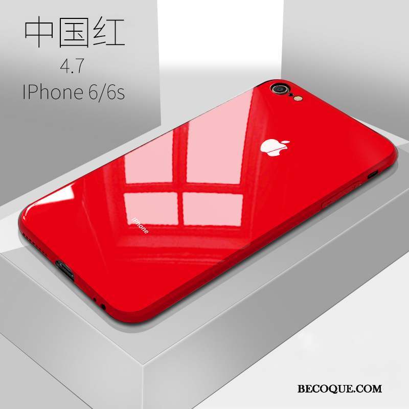 iPhone 6/6s Très Mince Rouge Verre Coque De Téléphone Étui Nouveau