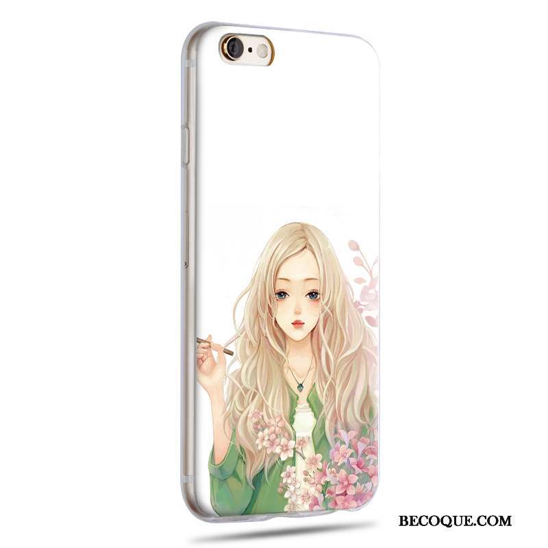 iPhone 6/6s Étui Dessin Animé Coque Vert De Téléphone Silicone