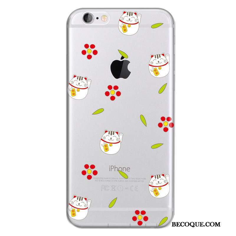 iPhone 6/6s Étui Dessin Animé Coque Vert De Téléphone Silicone