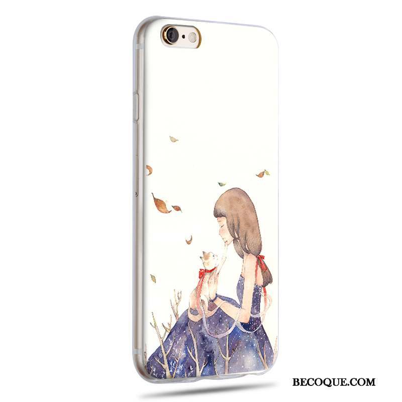 iPhone 6/6s Étui Dessin Animé Coque Vert De Téléphone Silicone