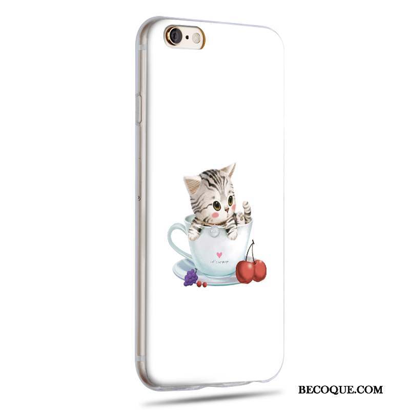 iPhone 6/6s Étui Dessin Animé Coque Vert De Téléphone Silicone