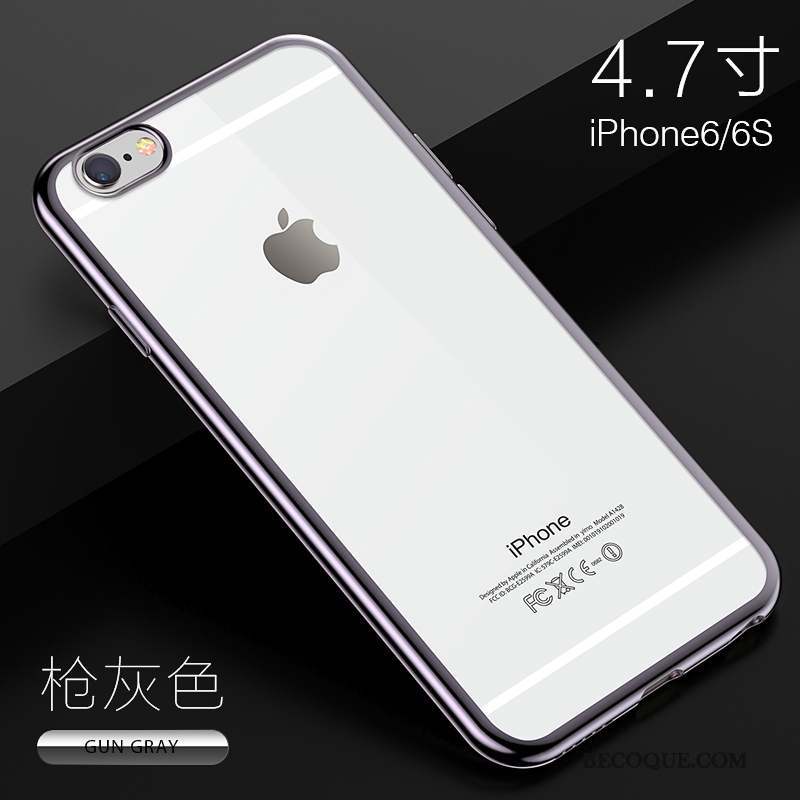 iPhone 6/6s Étui Tout Compris Coque De Téléphone Transparent Silicone Or Rose