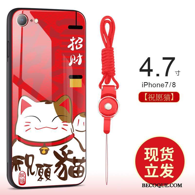 iPhone 7 Chiens Verre Tout Compris Richesse Nouveau Coque De Téléphone